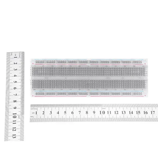 3pcs MB-102 MB102 Transparent Breadboard 830 Point Solderless PCB Bread Board Test Develop DIY