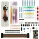 830-hole Breadboard Kit Electronic Components Starter Pack with Jumper Wires LEDs Resistors Compatible with ArduinoUNO R3