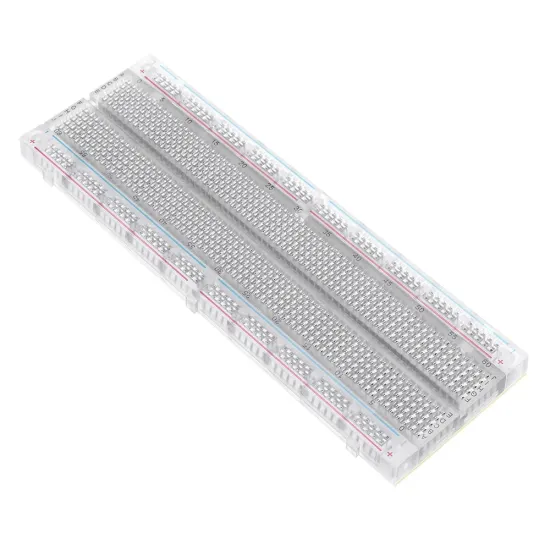 MB-102 MB102 Transparent Breadboard 830 Point Solderless PCB Bread Board Test Develop DIY