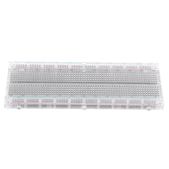 MB-102 MB102 Transparent Breadboard 830 Point Solderless PCB Bread Board Test Develop DIY