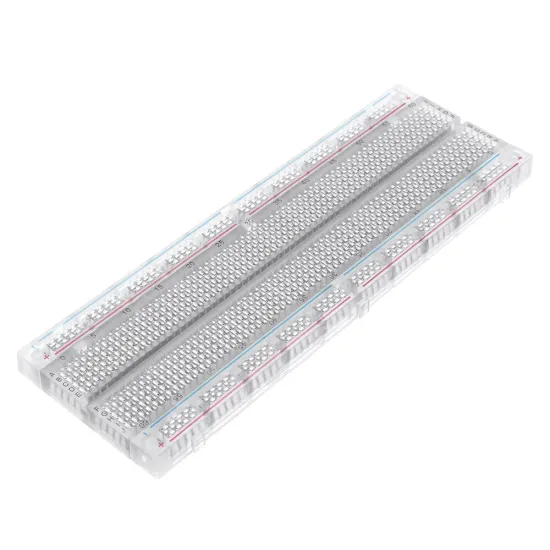 MB-102 MB102 Transparent Breadboard 830 Point Solderless PCB Bread Board Test Develop DIY