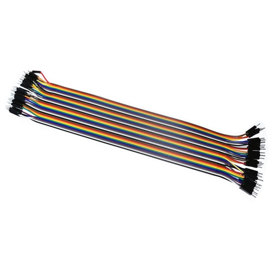 40P color DuPont line length 30cm head to the top 2.54mm bakery board rotation wiring M6