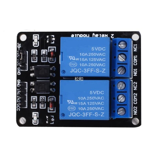 2 Road relay module 5V 12V 24V with optocoupler optocoupler relay expansion board single chip microcomputer development board