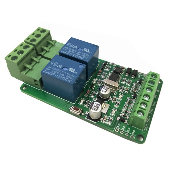 MODBUS-RTU 1/2/4/8 12V relay module switch input and output RS485/TTL communication