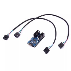 Motherboard 9 -needle USB2.0 Extension 9PIN Trip Double 9PIN Desktop Mainboard HUB hub converter