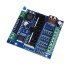 Smart car drive board dual road L298N motor driving module four -way DC deceleration motor driving module