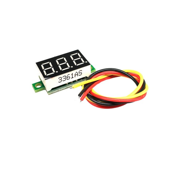 Three-line voltage table 0.36-inch DC 0V-100V DC voltage surface motorcycle voltage table number display table