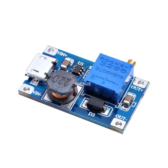 2A Ratial Board DC-DC Breathing Module Wide Voltage Input 2/24V Like 5/9/12/28V can be adjusted 2577