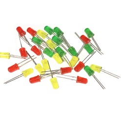 5mm luminous pipe package LED light color lamp body red, green and yellow 10 light -emitting diode packs in total 30