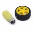 Smart car chassis robot tire+DC deceleration motor set wheel wheel 70g