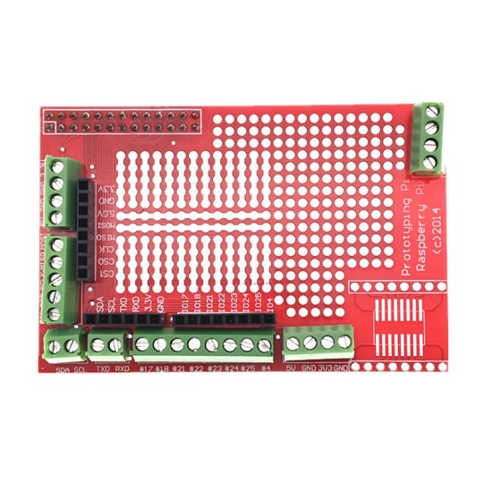 Raspberry Pi prototype extended version of Prototyping Pi Plate