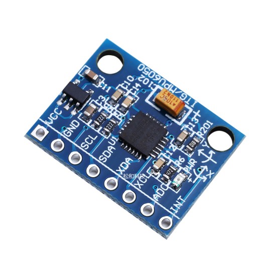 GY-521 MPU-6050 module Three-axis acceleration gyroscope 6DOF module has code schematic