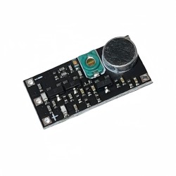 Micro FM transmission module with a microphone black wireless frequency regulating module wireless microphone launcher wireless monitoring board