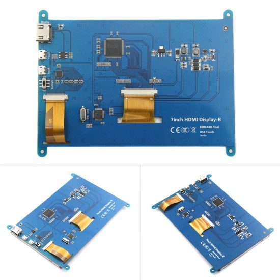 7 -inch LCD HDMI display display 3 generation Raspberry Pi3 800X480