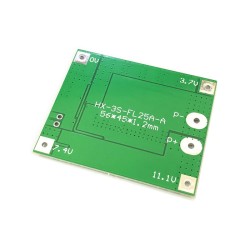 3 series 12V18650 lithium battery protection board 11.1V 12.6V band balance 25A overflow over charge and protection