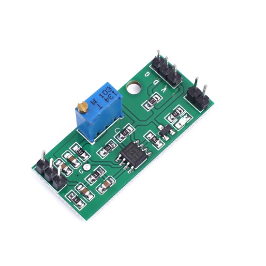 LM393 voltage comparator module adjustable precision signal waveform plastic surgery high -level dual -road output LED LED