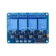 Band 4 relay module, relay control board with indicator light 5V/12V