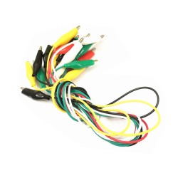 Factory direct sales mid -number test line Crocodile clip connection line 5 colors 10 long 50cm color line