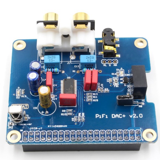 Support Raspberry Pi 2/3 generation B/2B+ HIFI DAC+ sound card I2S interface