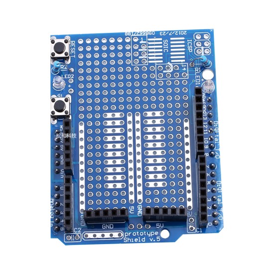 Protoshield robot prototype expansion board contains mini bread board learning development board