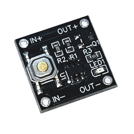 Low power consumption micro -single single -key dual -stabilized switch module continuous load 2A one -click switch