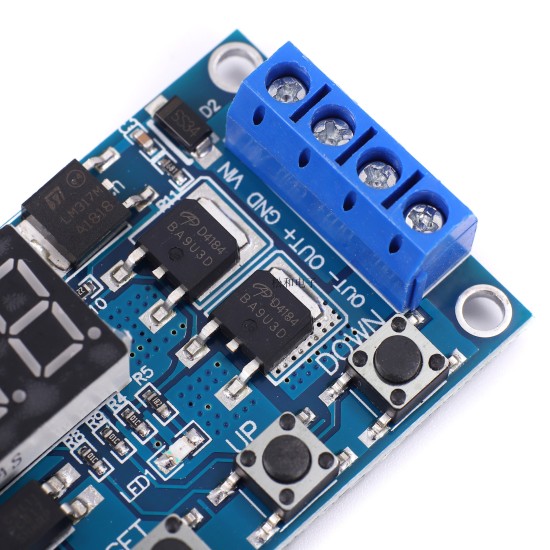 Trigger loop fixed -time switch circuit dual MOS control board instead of continuous electrical module 12