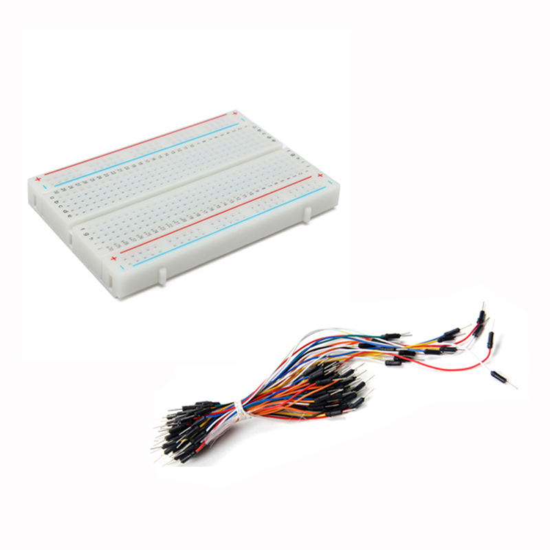 85-x-55cm-400-Tie-Points-400-Holes-Solderless-Breadboard-Bread-Board-with-65pcs-Male-To-Male-Breadboard-Wires-Jumper-Cable-Dupont-Wire-Bread-Board-Wires-1528650-1